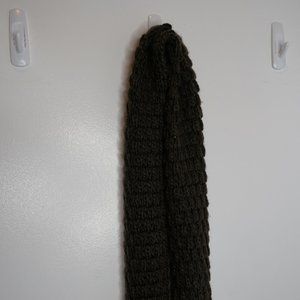 Dark Brown Knitted Scarf